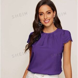 SHEIN Purple Blouse